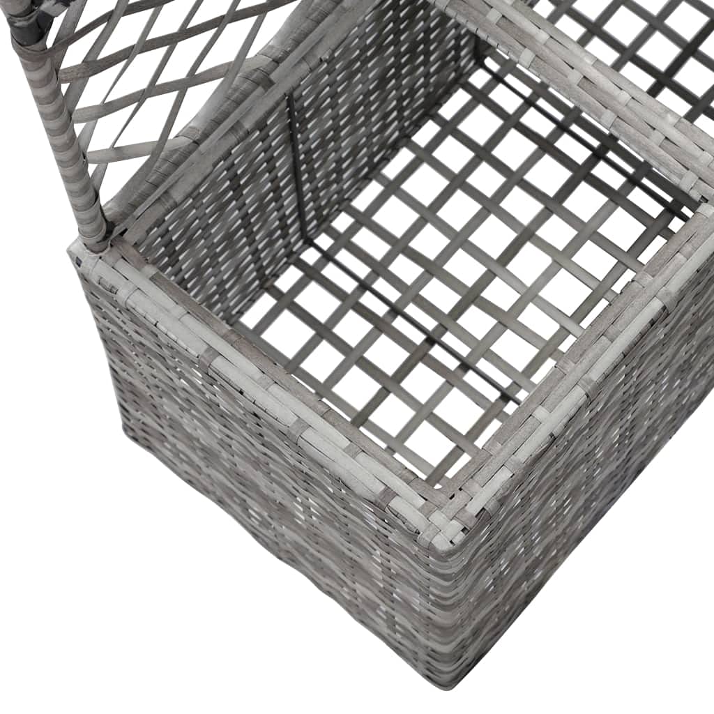 CHARMMA Trellis Raised Garden Bed with 2 Plant Pots 22.8