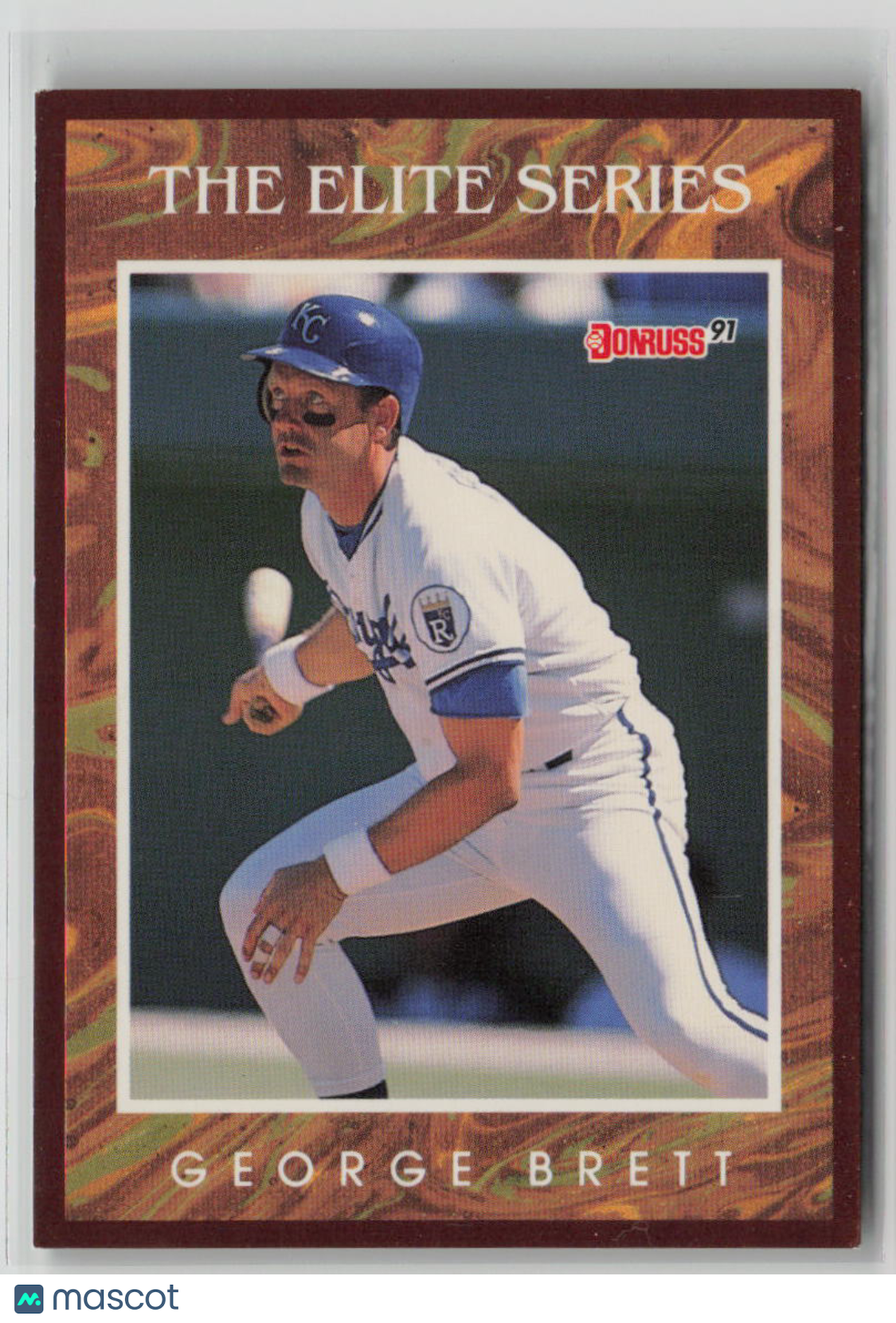 1990 Donruss The Elite Series George Brett #2 of 8 Rare Baseball Card /10,000 - Perfect for Collectors, Sports Memorabilia & Vintage Trading Card Displays