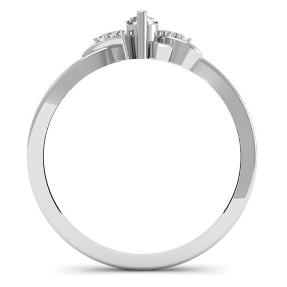 0.18 Carat 14K Solid Gold Round Diamond Engagement Ring for Women - Dazzlingrock Collection | Bridal, Promise, Anniversary Gift for Her | Perfect for Proposals, Weddings & Special Occasions