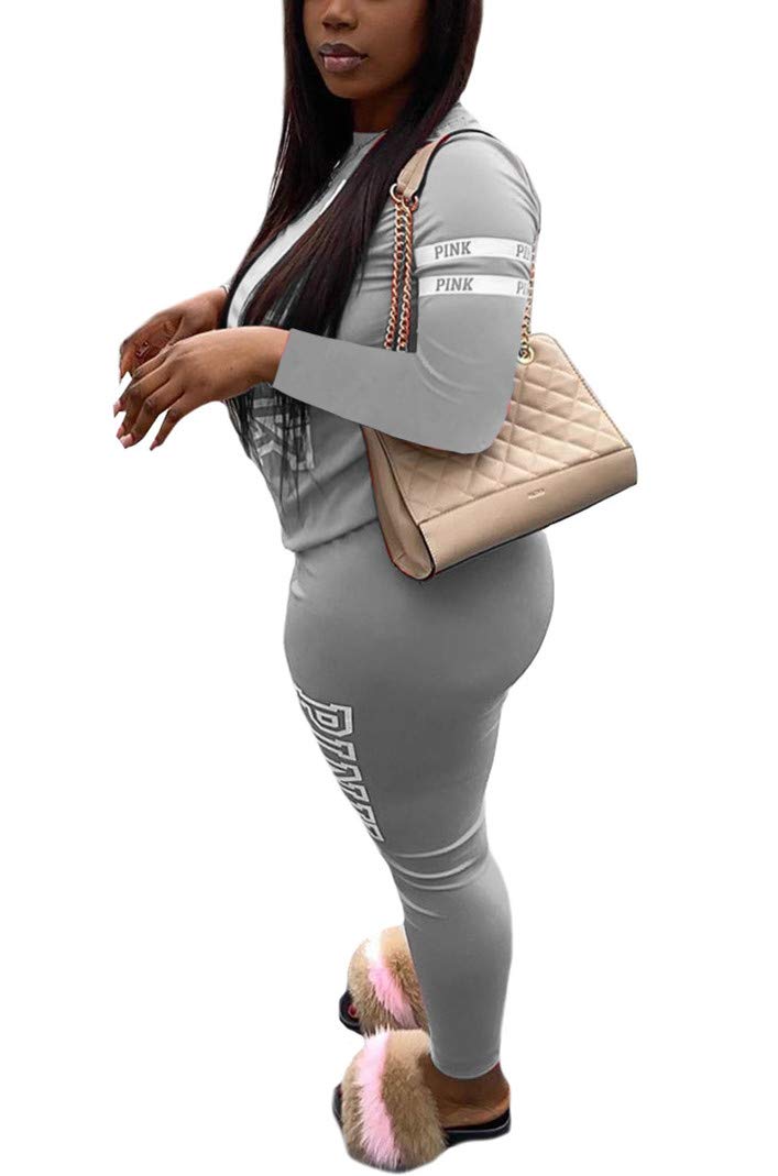 Yeshire Women's 2-Piece Outfit - Short Sleeve T-Shirt & Bodycon Pants Set | Casual Jogger Tracksuit for Workout, Lounge & Streetwear Fashion