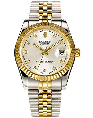 Gold&Silver with White Dial