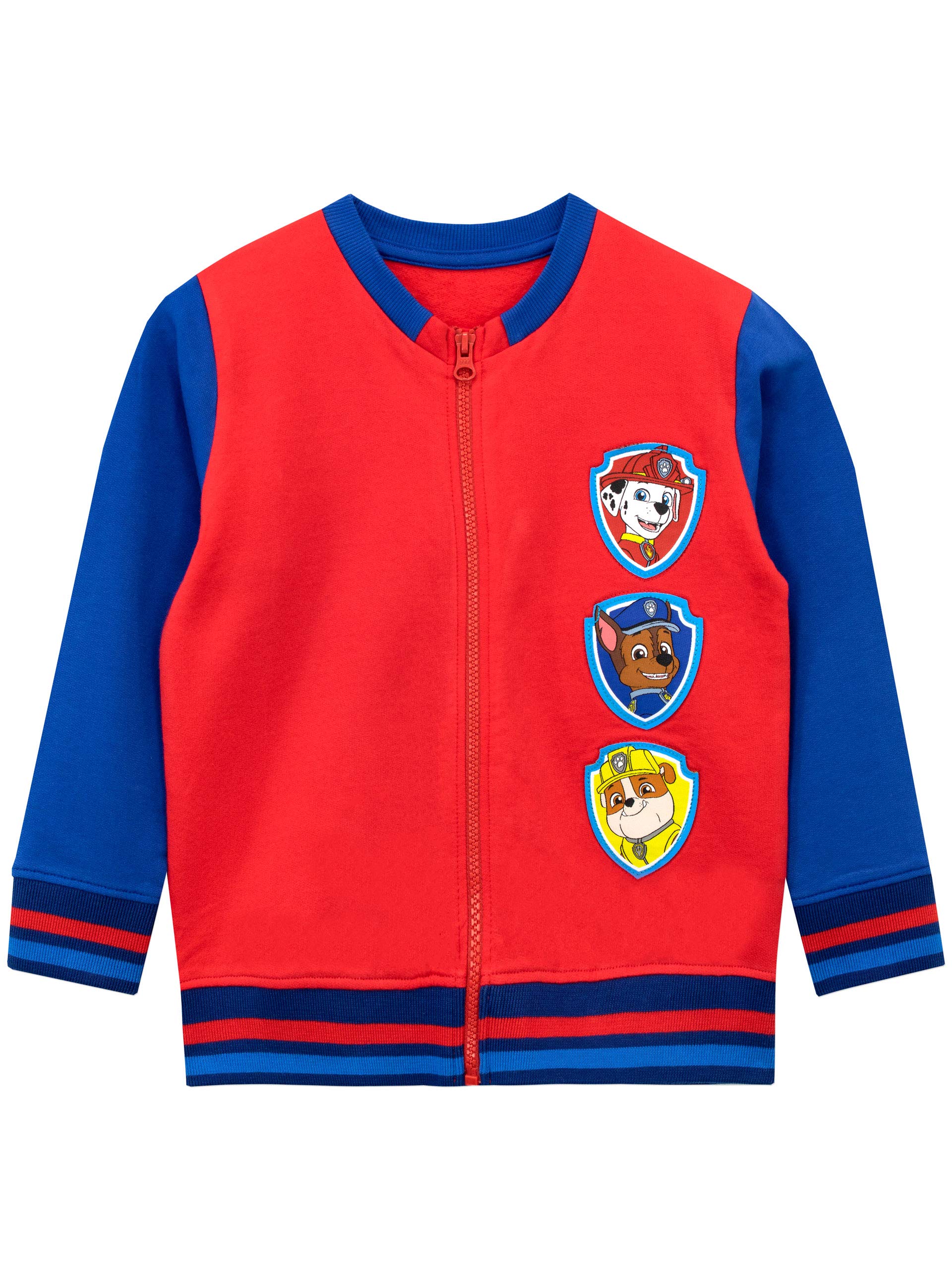 Paw Patrol Boys' Jacket - Chase, Marshall & Rubble Character Hooded Sweatshirt with Zip Up for Kids | Outdoor Play, Birthday Gifts & School Wear