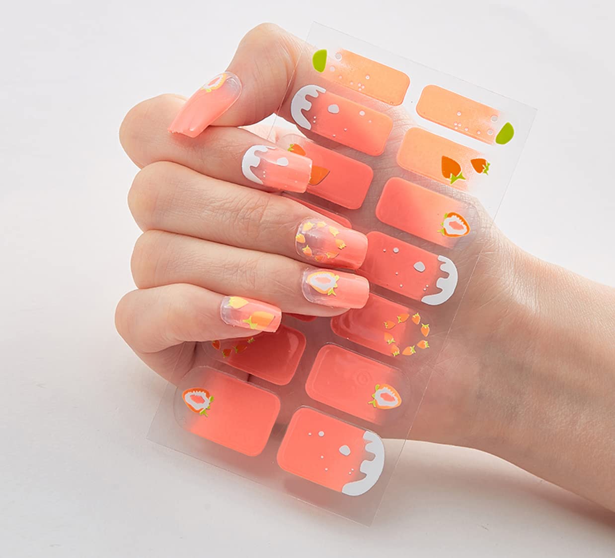 3D Nail Stickers for Women & Girls - Waterproof Glitter Luxury Self-Adhesive DIY Nail Art Decals - 14-Piece Peel Off Nail Extensions (Multicolor) - Perfect for Parties, Weddings, and Everyday Glam