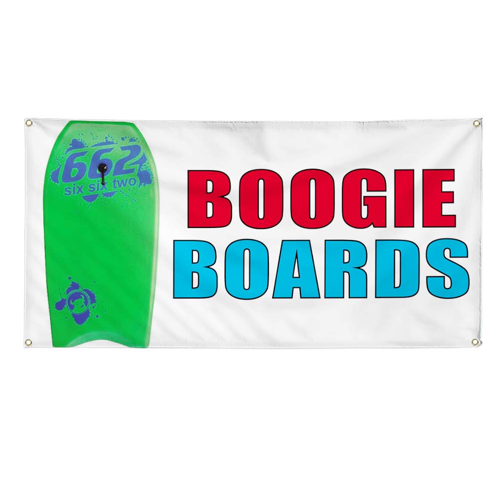 Vinyl Banner - 48x96 Inches with 8 Grommets | Weatherproof Outdoor Advertising Sign for Boogie Boards, Yard Signs & Industrial Use | Multiple Sizes Available | Perfect for Events, Trade Shows & Business Promotion