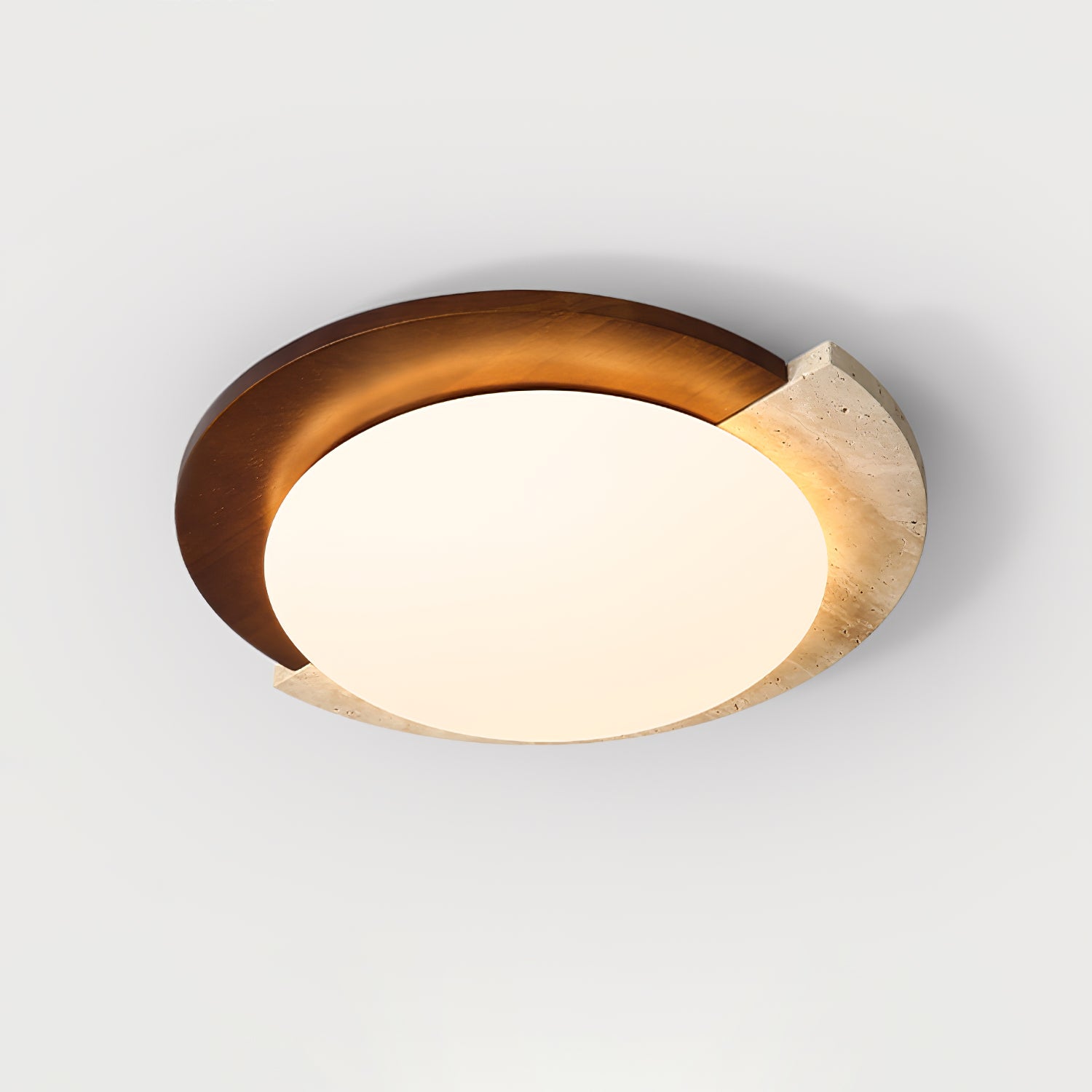 Eclipse Halo LED Ceiling Light - Modern Round Flush Mount Fixture for Bedroom, Living Room & Kitchen Lighting | Dimmable Indoor Ambient Light