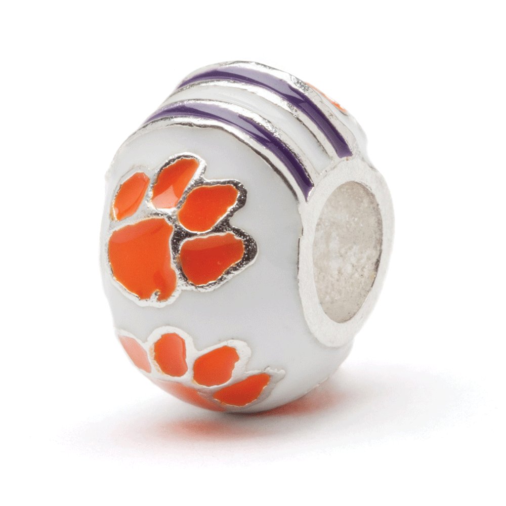 Clemson Tigers Charm Bracelet for Women & Men - Stainless Steel Clemson University Jewelry - Perfect Clemson Tigers Gifts for Fans & Alumni - Game Day, Graduation & Everyday Wear