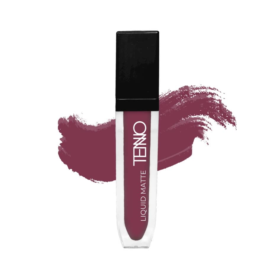 TENNO Mini Ice Candy Liquid Lipstick - Long Lasting 16H Matte Lipstick, 4ml Deep Rose Shade, Waterproof & Smudge Proof for All-Day Wear | Perfect for Parties, Dates, and Everyday Makeup Looks