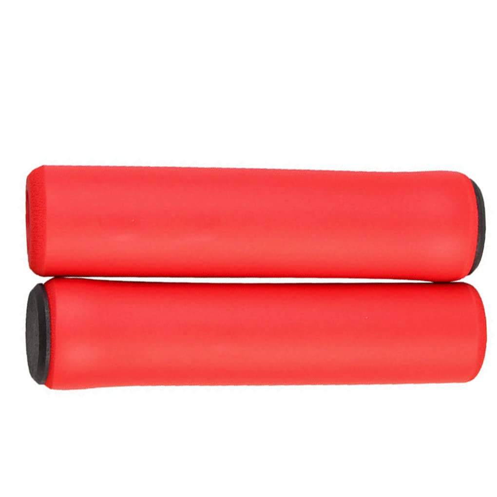 Premium Silicone Bike Handle Grips - Shock Absorption, Comfortable & Non-Slip for MTB, BMX, Urban Bicycles & Scooters - Ideal for Long Rides, Commuting & Off-Road Cycling