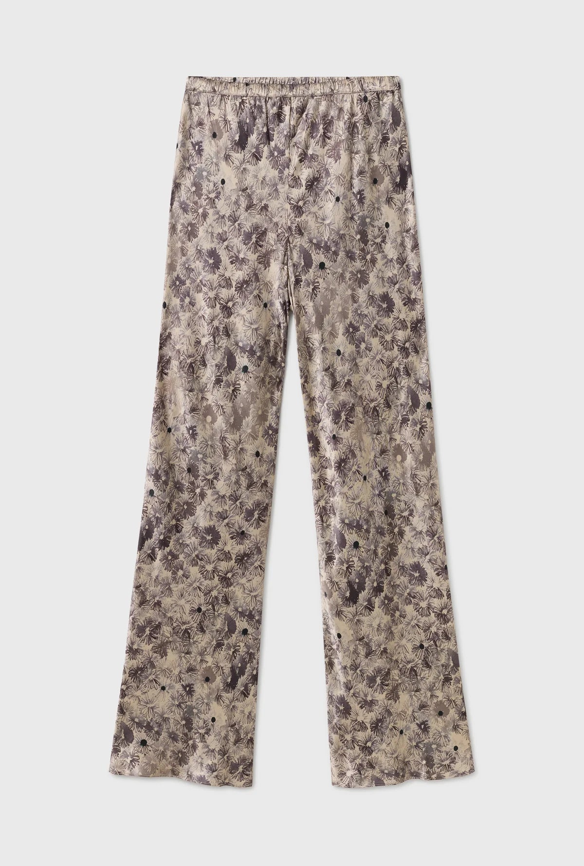 BIAS CUT PANTS ASTER FLORAL - Women's High Waist Flowy Trousers for Spring Summer | Perfect for Office, Date Night & Casual Outfits