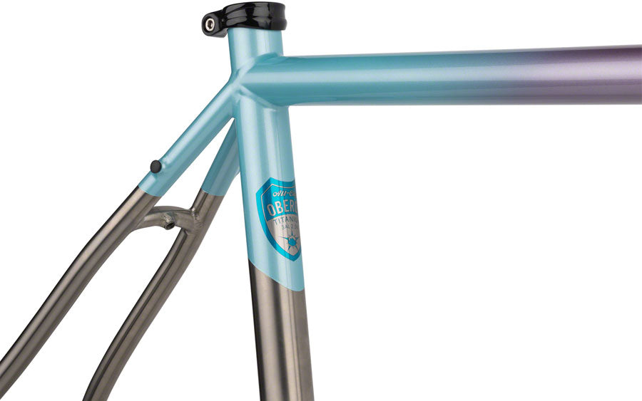 All City Cosmic Stallion Ti Frameset - 700c/650b Titanium Bike Frame with Laser Prism Finish, Size 58cm - Perfect for Gravel Riding, Road Biking & Adventure Cycling