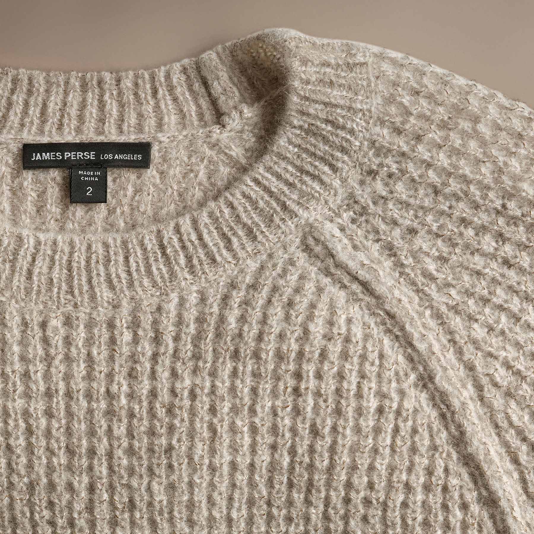 Luxury Cashmere Knit Raglan Crew Sweater - Soft Hazel Brown Pullover for Women | Perfect for Fall & Winter Layering, Office Wear & Casual Outfits