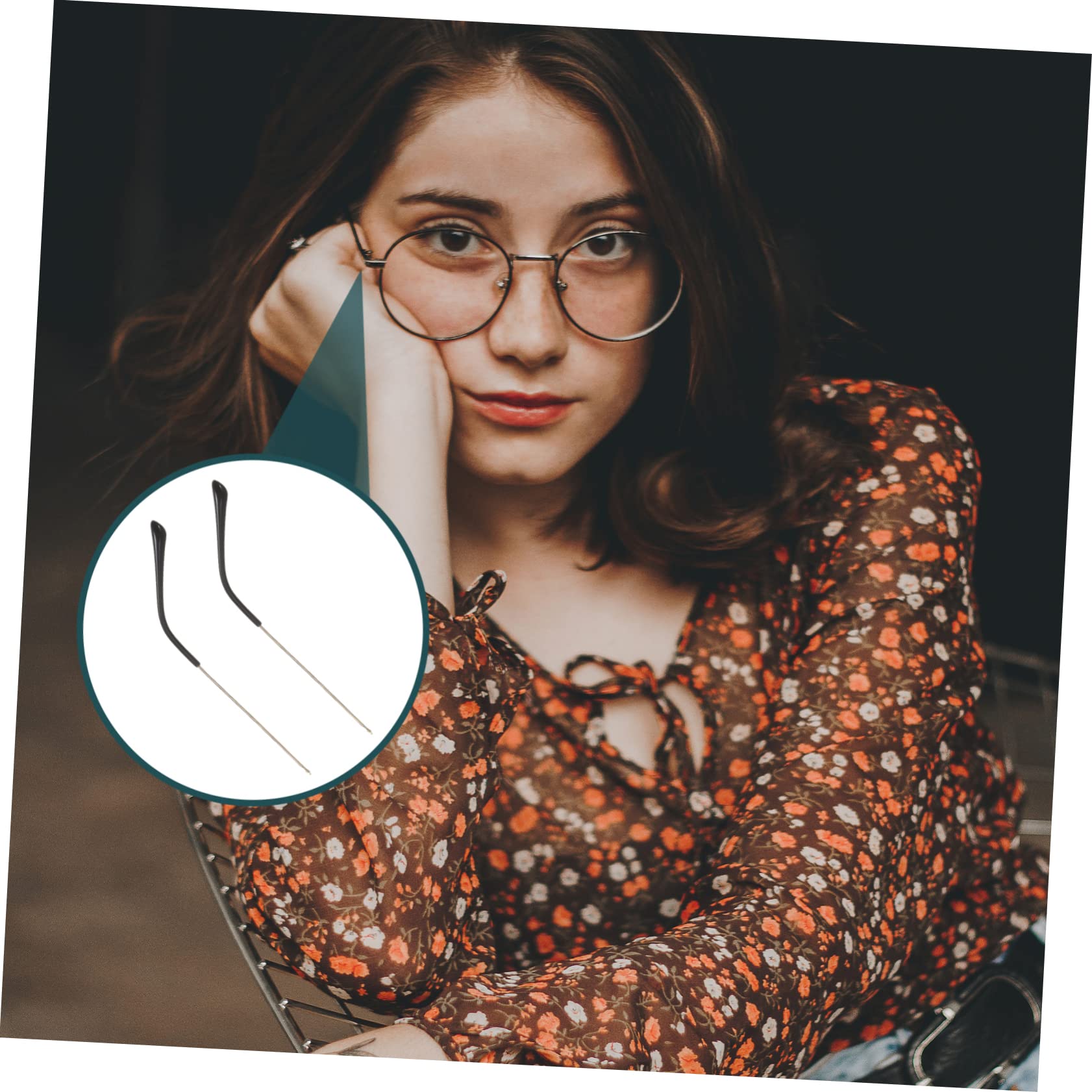 Gatuida 1 Pair Glasses Temple Tips - Alloy Sunglasses Repair Kit for Fixing Loose Glasses Legs | Eyewear Accessories for Comfort & Durability (Perfect for Reading, Driving & Daily Wear)