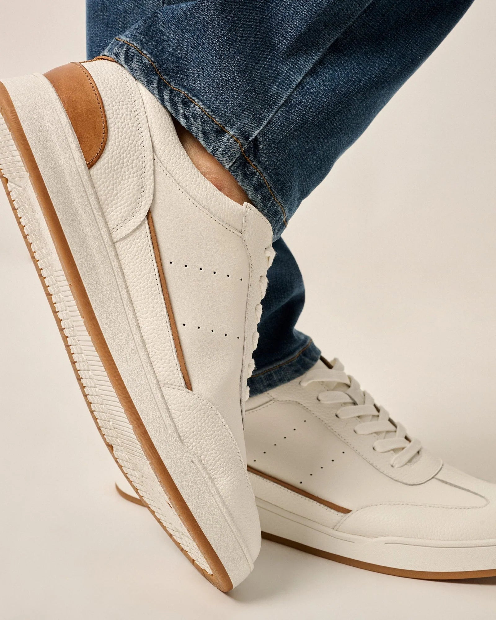 Johnnie O Topspin Royale Sneakers - White | Men's Casual Tennis Shoes for Comfort & Style | Perfect for Court Play, Gym Workouts & Everyday Wear
