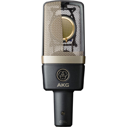 AKG C314 Multi-Pattern Condenser Microphone (Matched Pair) - Professional Studio Recording, Podcasting & Live Performance - Perfect for Vocals, Instruments & Broadcast