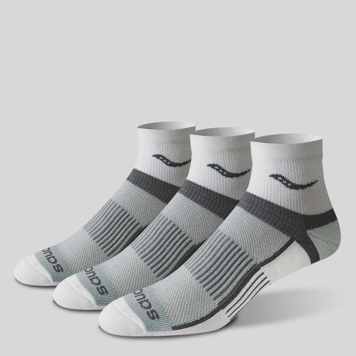 Inferno Ultralight Quarter Socks 3 Pack - Breathable Athletic Socks for Running, Hiking & Sports (101 White Assorted) - Stay Cool & Comfortable All Day