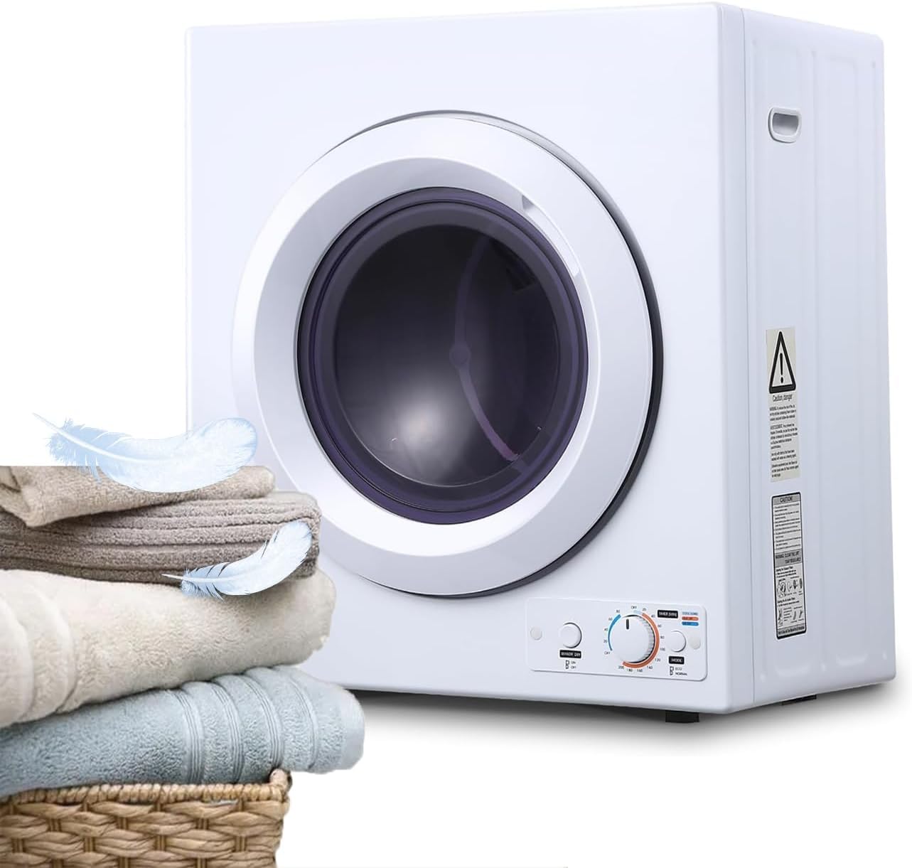 Portable Clothes Dryer - Compact Laundry Dryer with 2 Temperature Settings (1400W), Holds Up to 14.4 Lbs - Perfect for Apartments, Dorms & Small Spaces | Fast Drying, Quiet Operation & Energy Efficient