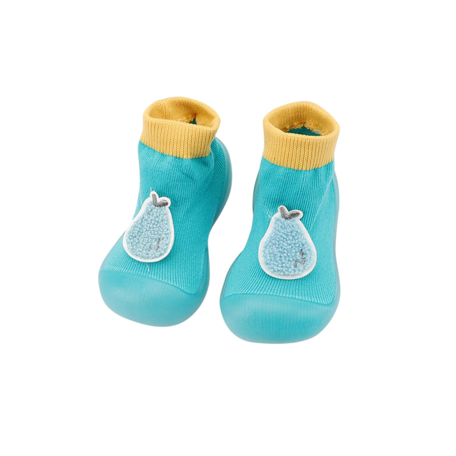 Baby's First Walking Shoes - Soft Elastic Embroidered Socks for Infants & Toddlers | Non-Slip Indoor Fruit Design | Perfect for Crawling, First Steps & Playtime