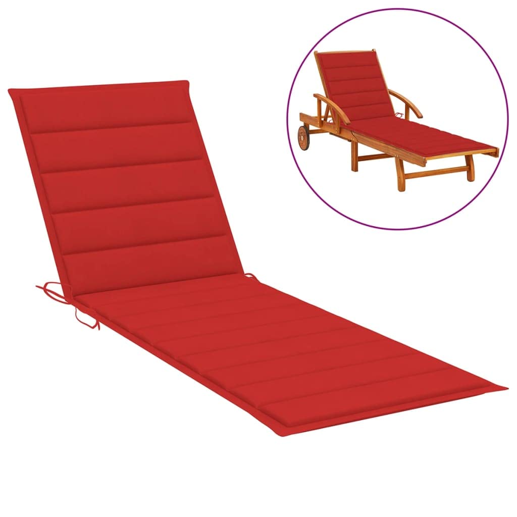 Premium Sun Lounger Cushion - Waterproof Outdoor Chaise Lounge Pad Replacement (78.7