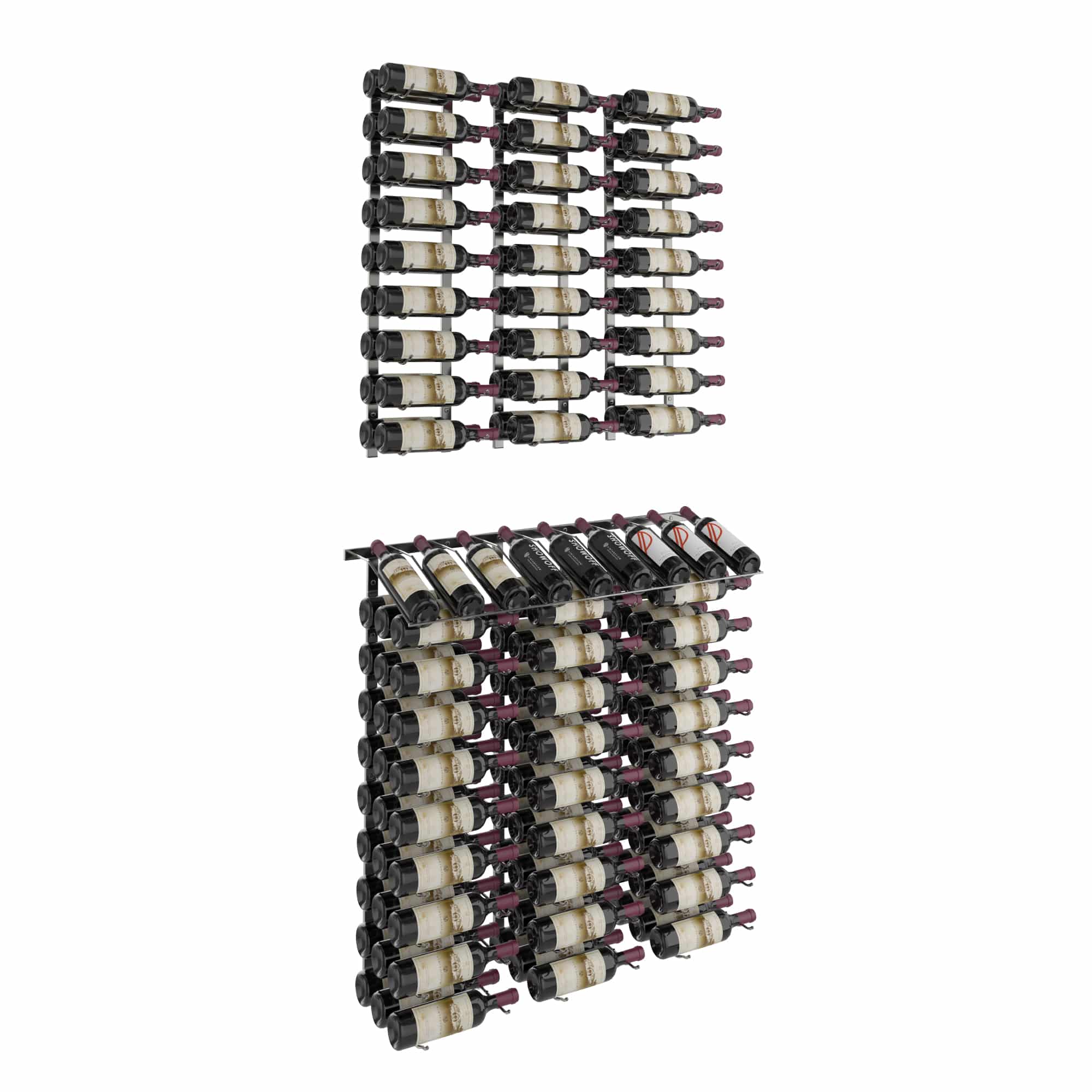 W Series Presentation Row Kit - 144 Bottle Capacity | Premium Wine & Liquor Display for Bars, Restaurants & Retail Stores