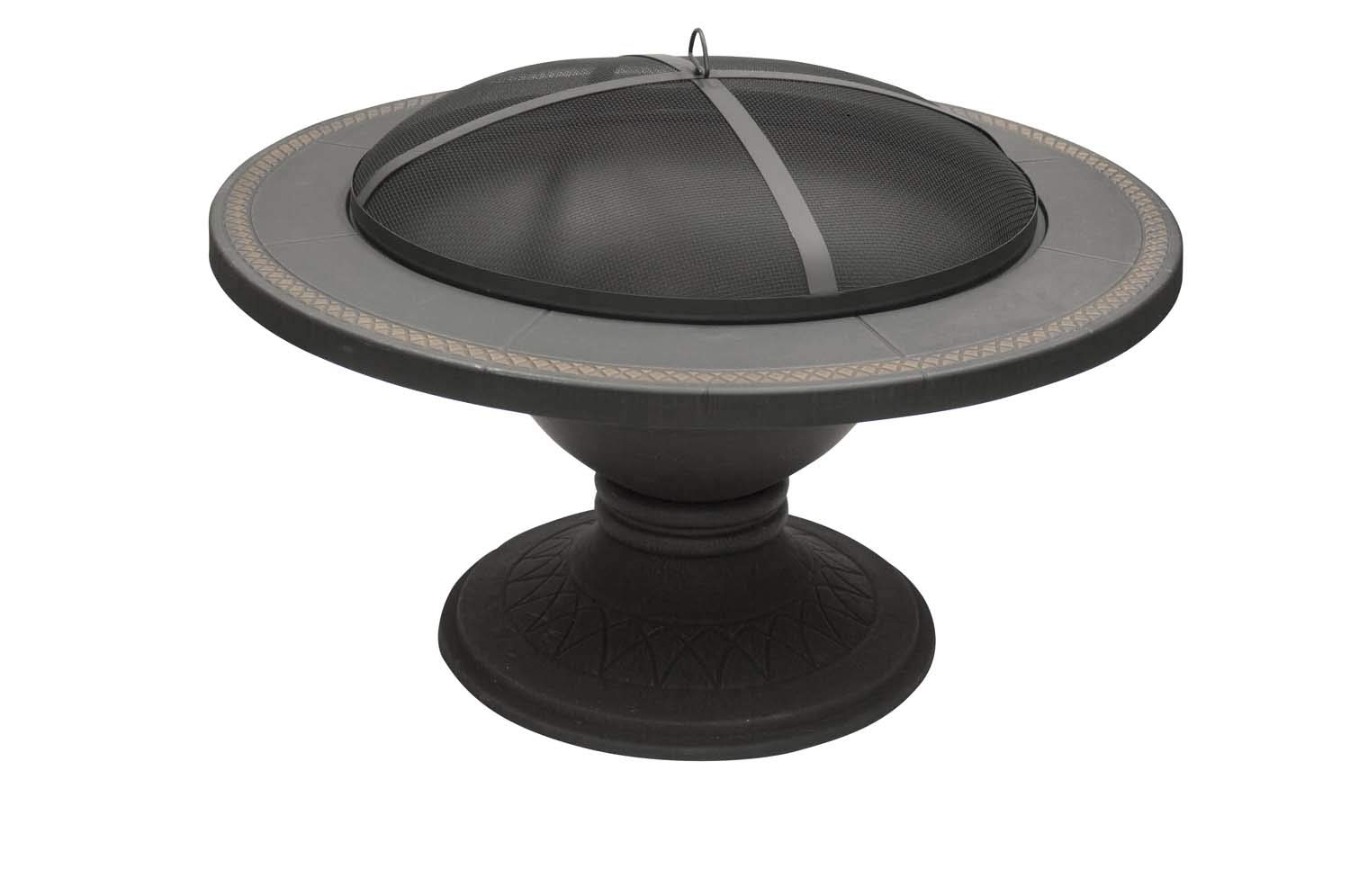 Dagan Industries 21.5 Inch Heavy Duty Fire Pit - Cast Iron & Aluminum Bronze Outdoor Fire Bowl for Patio, Backyard, Camping - Rust-Resistant & Durable Design