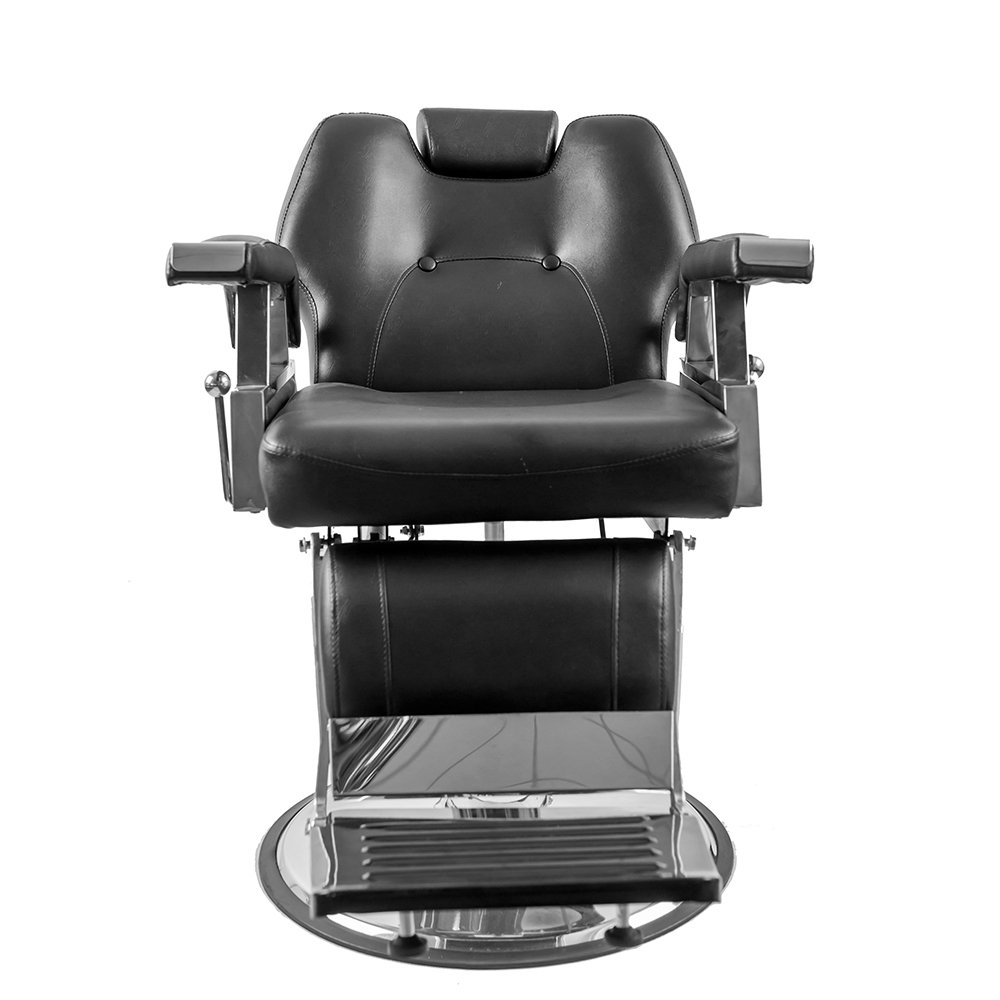 Hydraulic Adjustable Barber Chair 360° Swivel Salon Styling Chair with Footrest - Professional Hairdressing & Beauty Salon Furniture, 110 x 70 x 100-113 cm (Black) - Perfect for Haircuts, Styling, Shaving & Spa Treatments