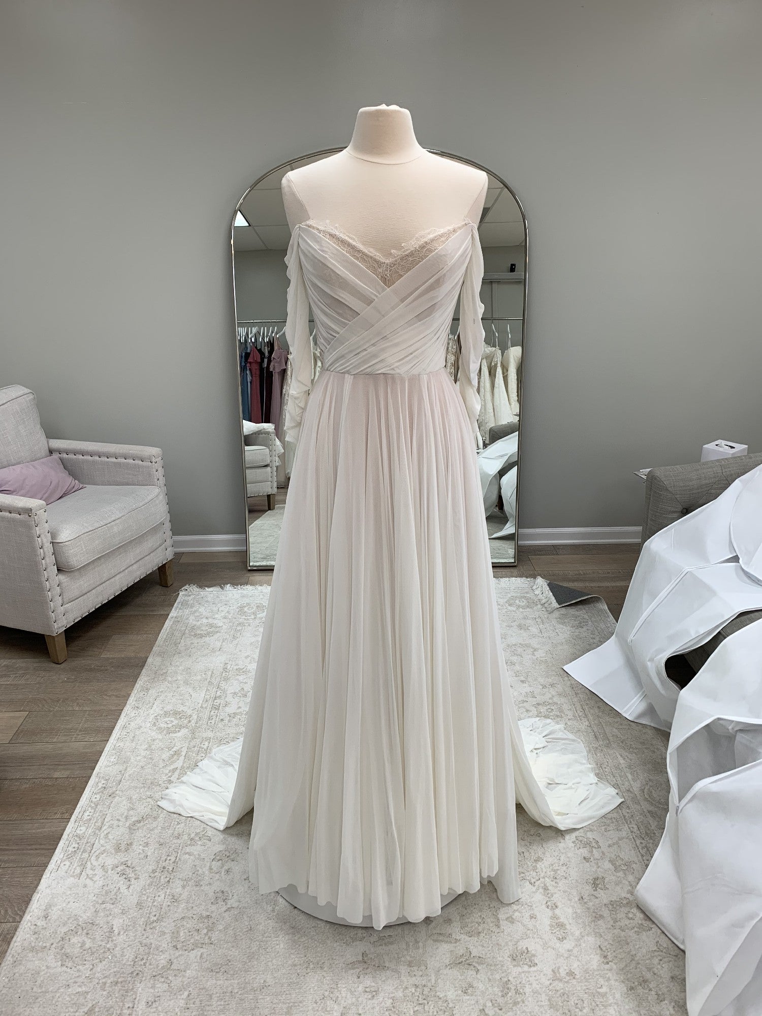 Wtoo by Watters Miles Wedding Gown - Elegant A-Line Bridal Dress for Beach, Garden & Church Ceremonies