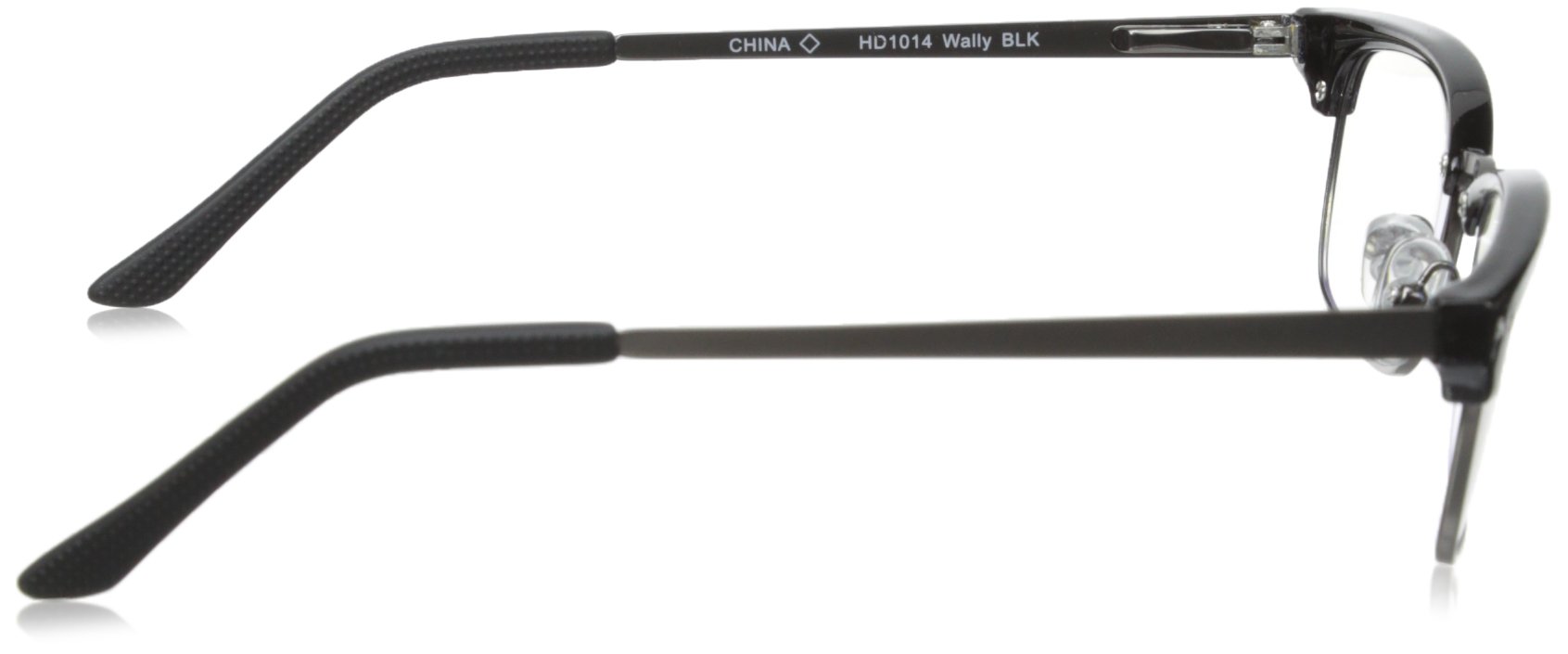 Foster Grant Men's Wally Rectangular Reading Glasses +1.00 to +4.00 Strength - Lightweight Metal Frame for Computer Work & Reading Books