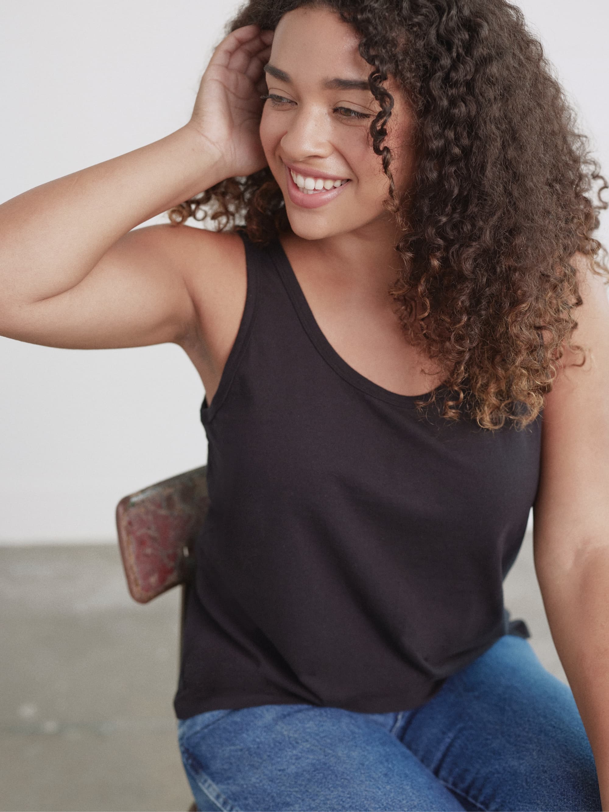 Organic Cotton Scoop Neck Tank Top for Women - Soft Breathable Summer Casual Wear - Perfect for Yoga, Beach & Everyday Outfits
