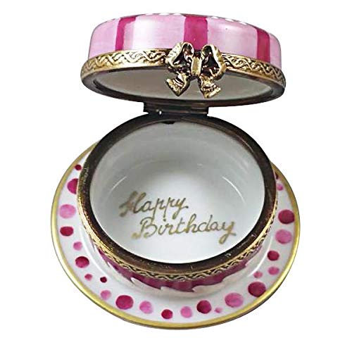 Authentic Limoges Porcelain Figurine - Sweet 16 Birthday Cake Collectible from France | Perfect for Teen Gifts, Birthday Decor & Porcelain Collections
