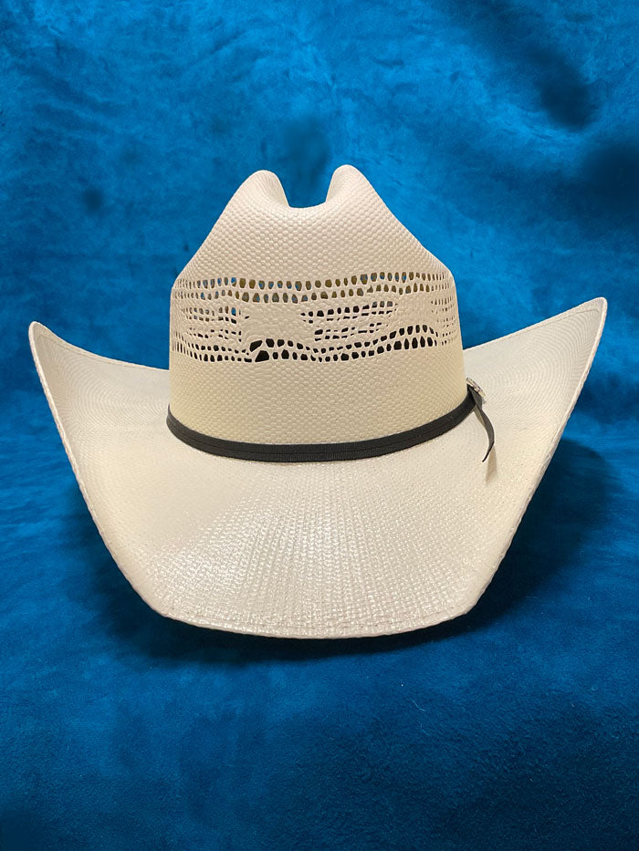 Justin JS0156BANG 10X BANGORA Straw Cowboy Hat Ivory - Western Style Cowboy Hat for Men & Women - Perfect for Rodeo, Country Music Festivals & Outdoor Adventures