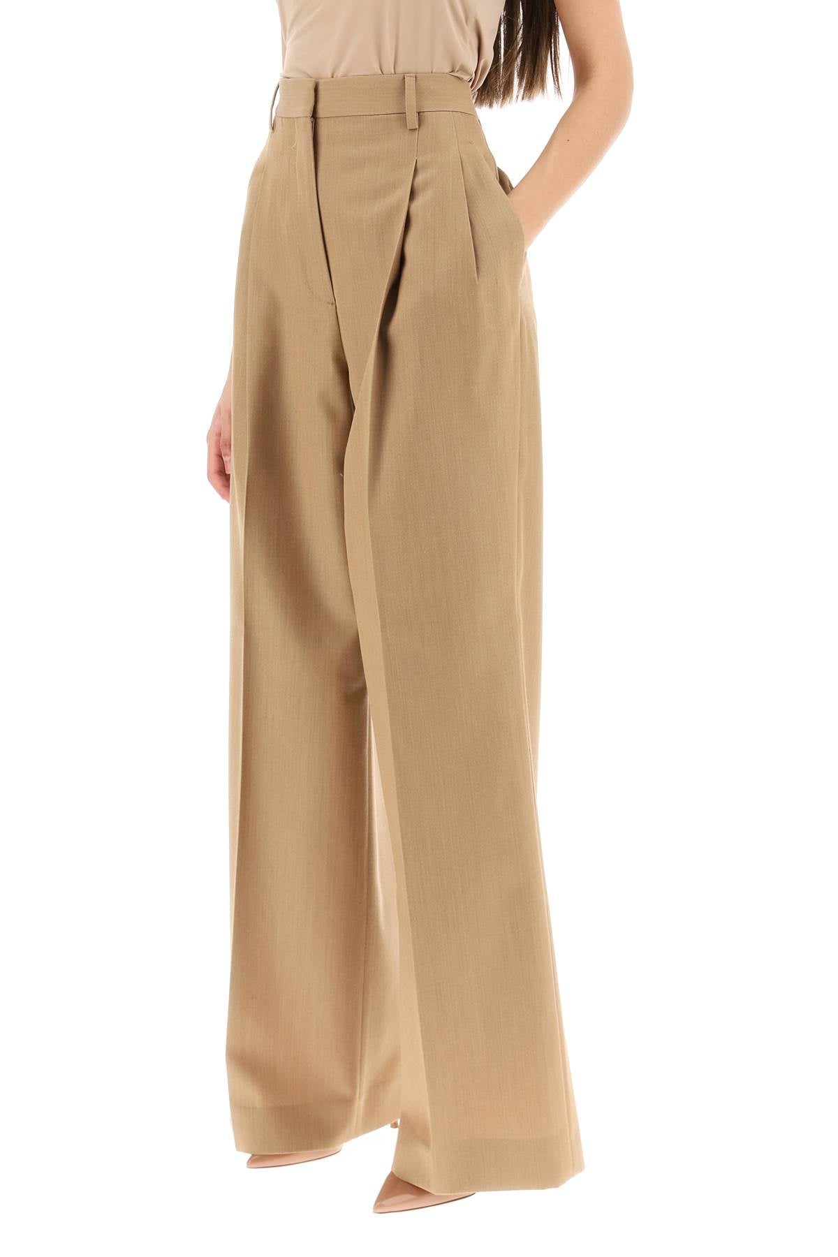 Burberry 'Madge' Wool Pants with Darts - Classic Tailored Trousers for Women | Office Wear & Smart Casual Outfits