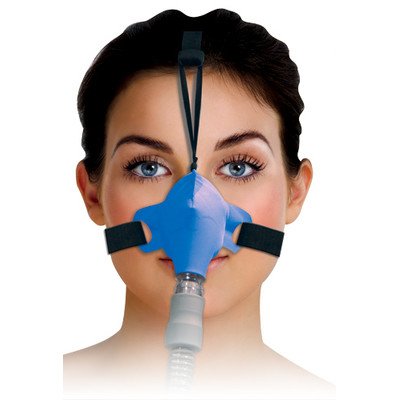SleepWeaver Nasal CPAP Mask in Blue - Comfortable & Quiet Sleep Therapy for Sleep Apnea - Perfect for Nighttime Use & Travel
