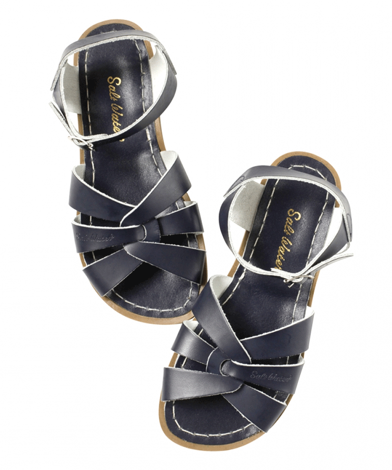 Salt Water Original Navy Sandals for Kids - Comfortable Beach & Outdoor Play Shoes for Boys and Girls