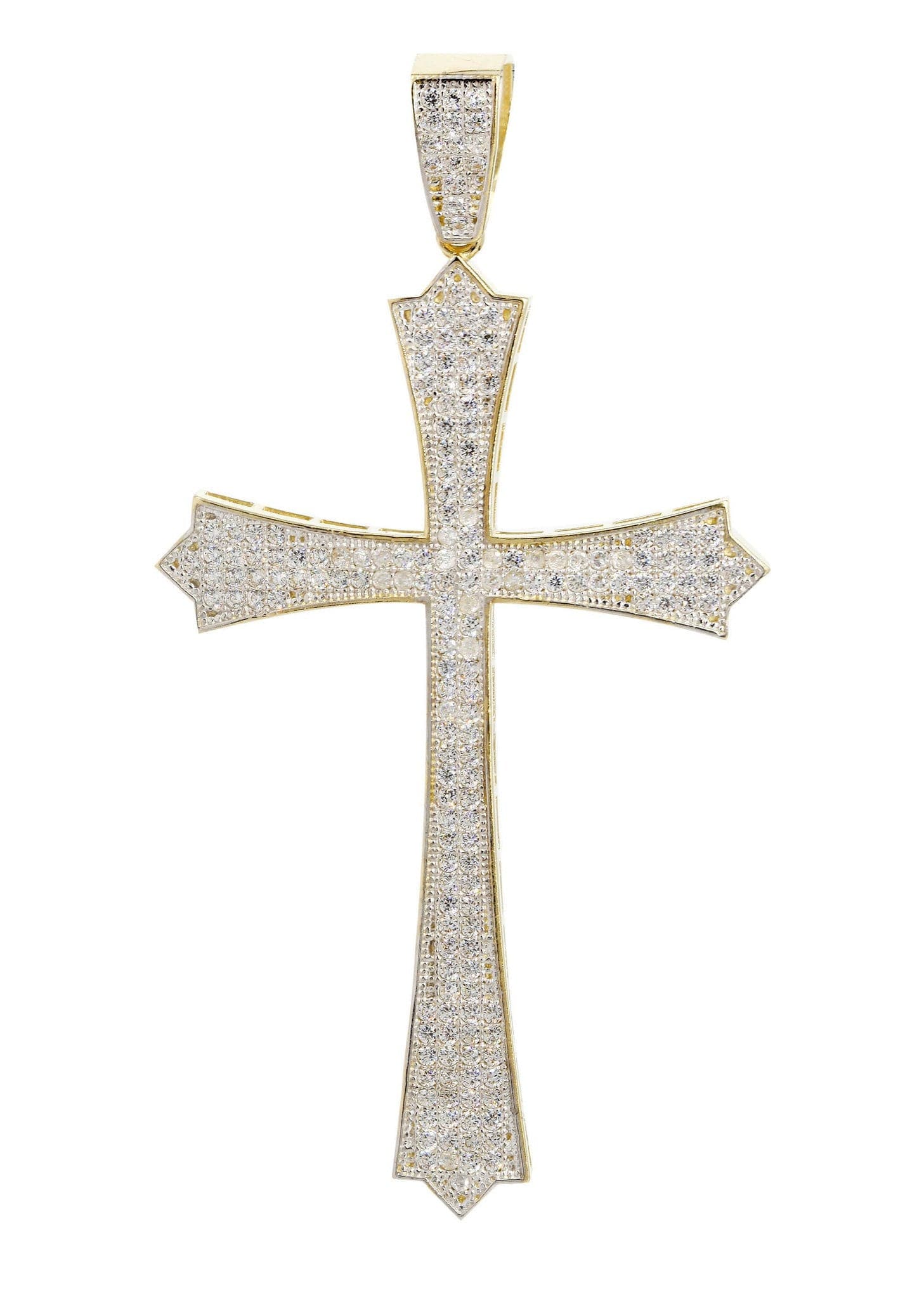 10K Gold Cross Pendant Necklace for Women & Men - 6.3 Grams Durable Religious Jewelry - Perfect for Gifts, Baptism, First Communion & Everyday Wear