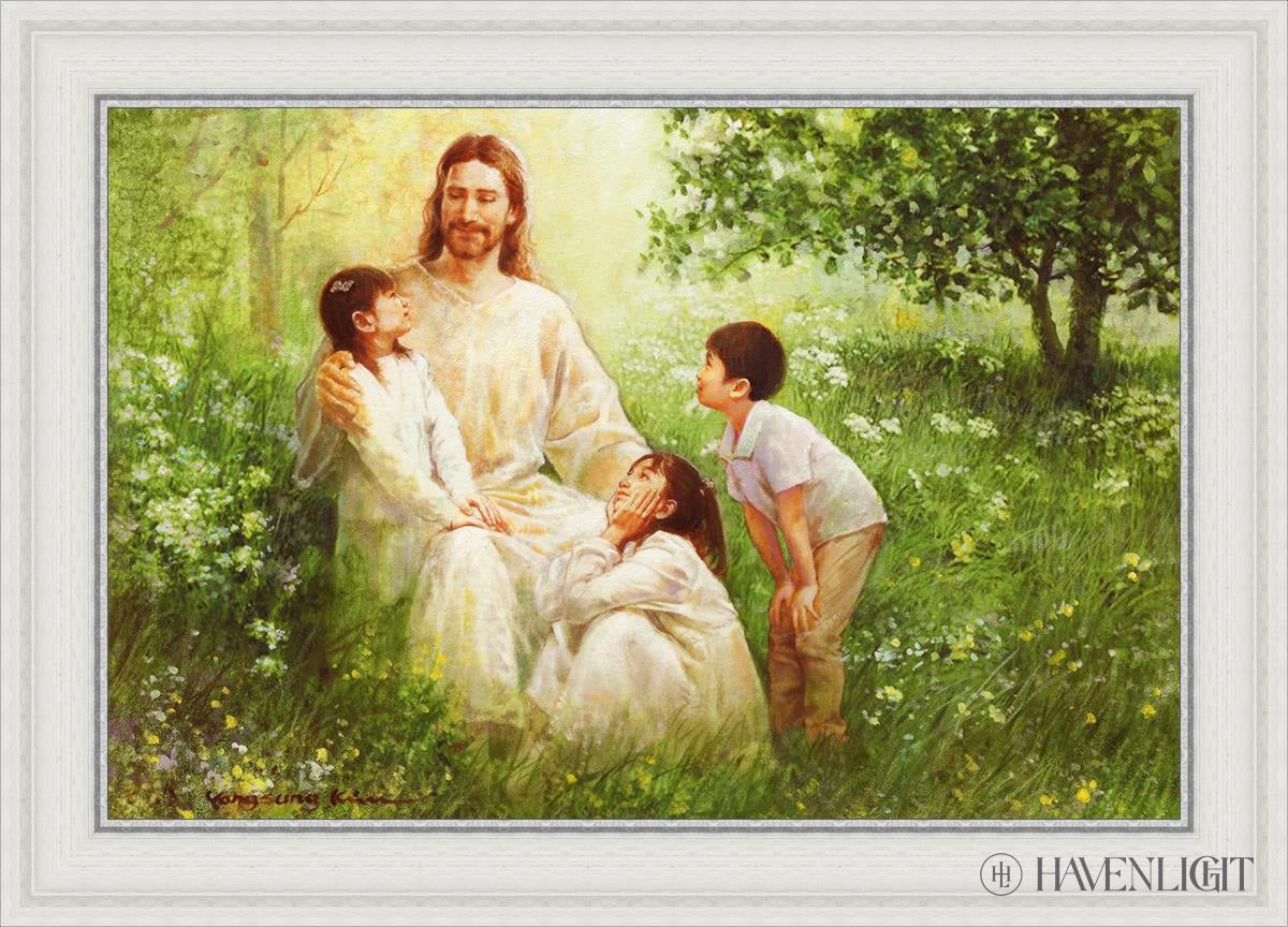 Come Unto Me By Yongsung Kim - Inspirational Christian Wall Art for Home & Church Decor - Perfect for Living Room, Bedroom, Office Prayer Space