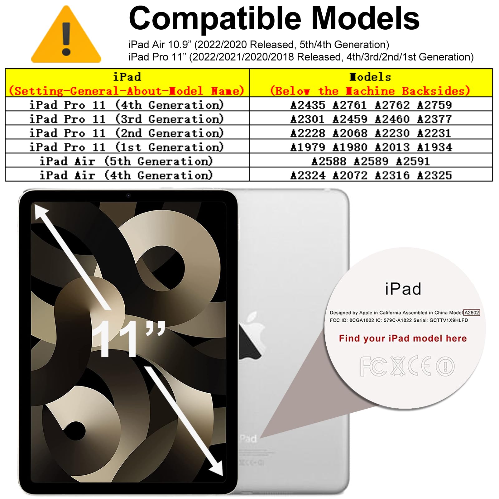Privacy Screen Protector for iPad Pro 10.9 Inch (2022/2020 Model, Air 5/4) - Anti-Scratch 9H Hardness Tempered Glass Screen Protector with Bubble-Free Installation - Perfect for Office, Study & Travel Use
