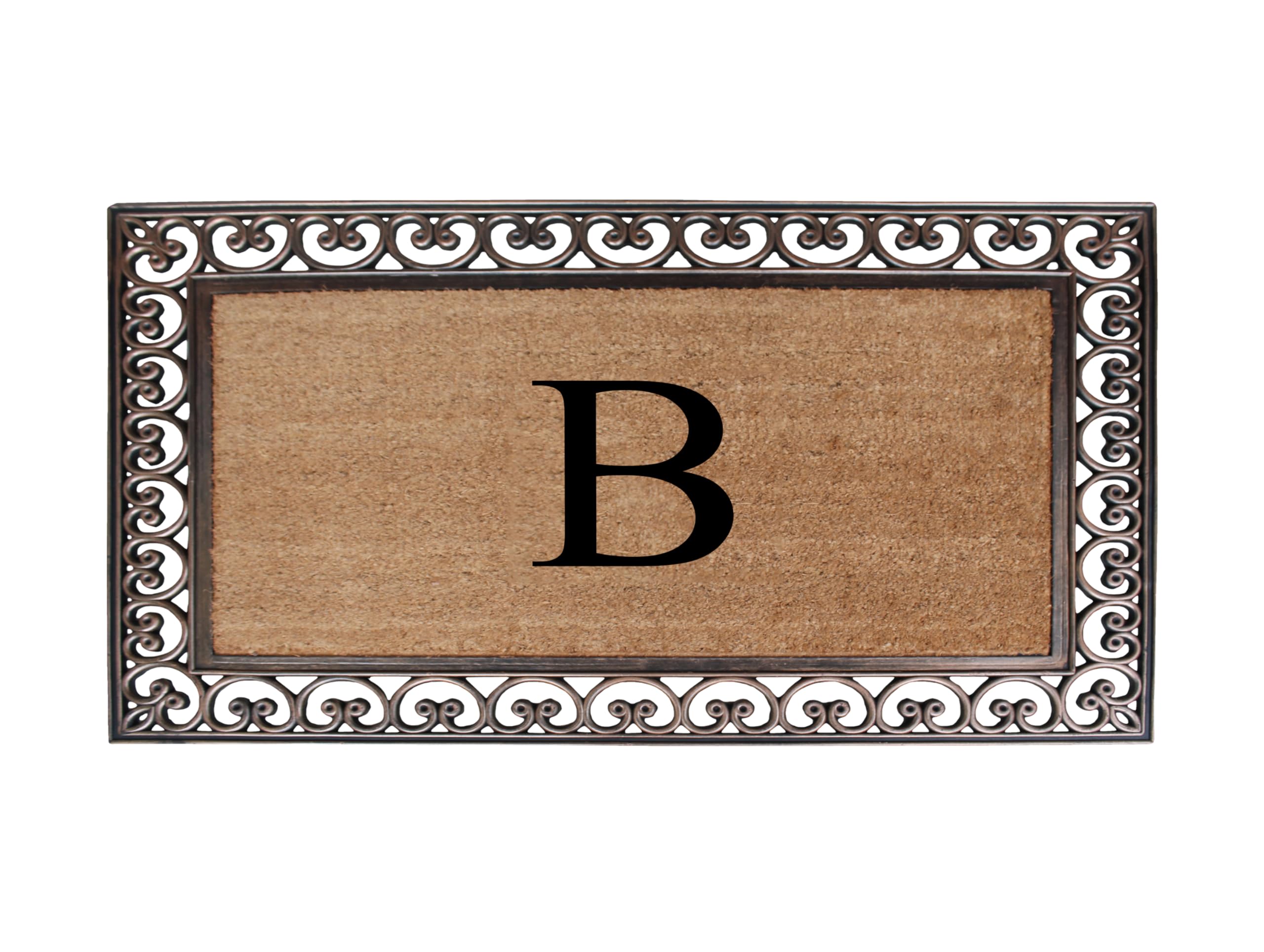 Premium Natural Coir Monogrammed Door Mat 30