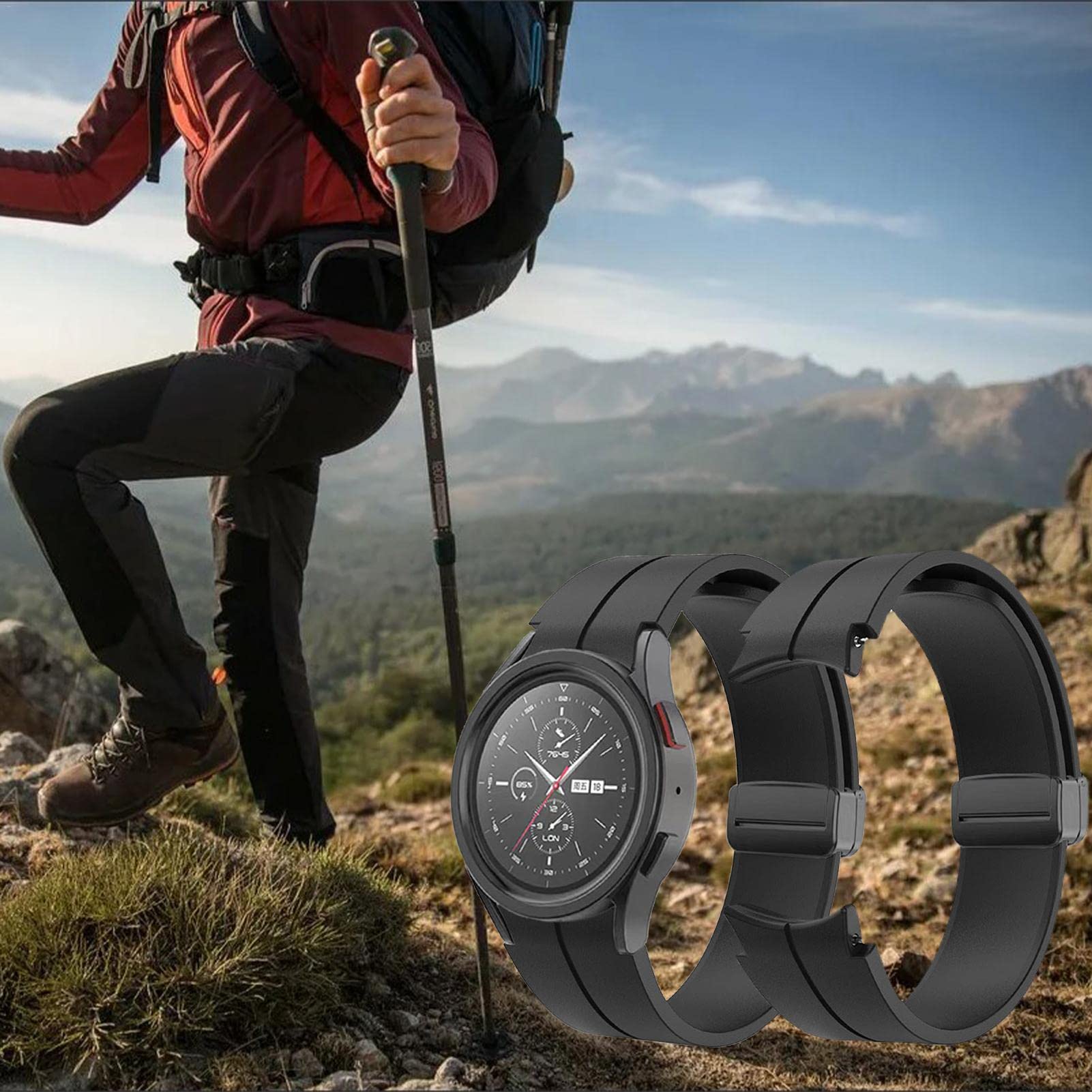 Samsung Galaxy Watch 5 Band - Soft Silicone Strap for Workouts & Daily Use