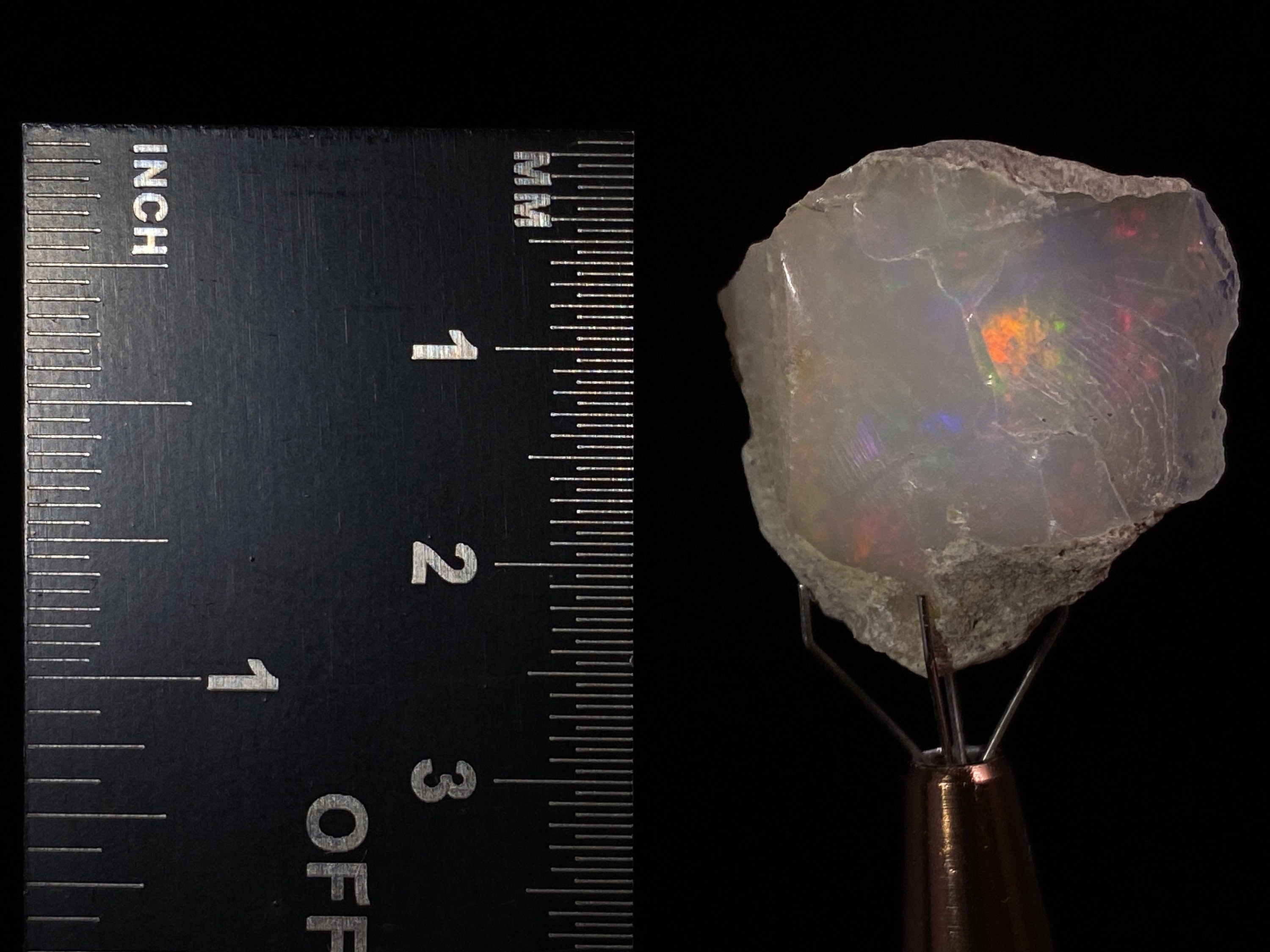 4A XL Welo Opal Raw Crystal - Cutting Grade Certified Opal Gemstone for Jewelry Making | Perfect for Rings, Necklaces & DIY Craft Projects