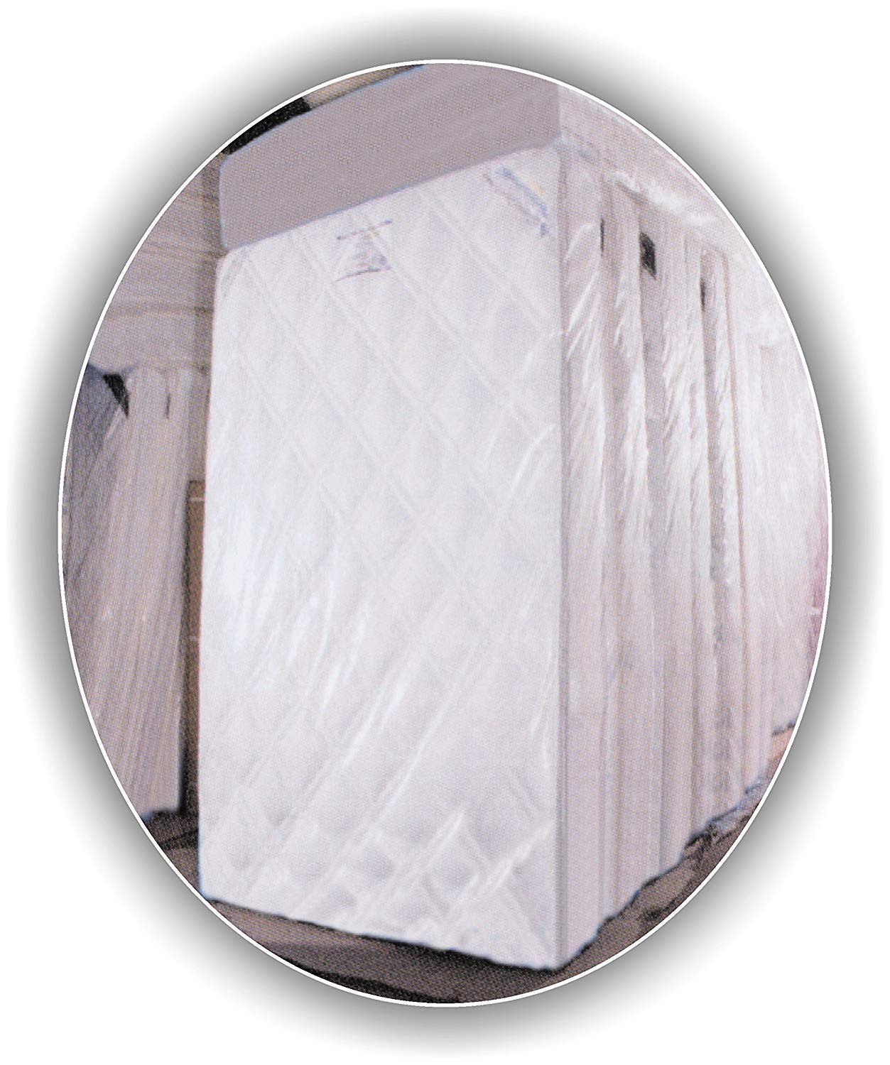Aluf Plastics Premium 2.5 Mil Clear Mattress Protector Bags - Full Size 66