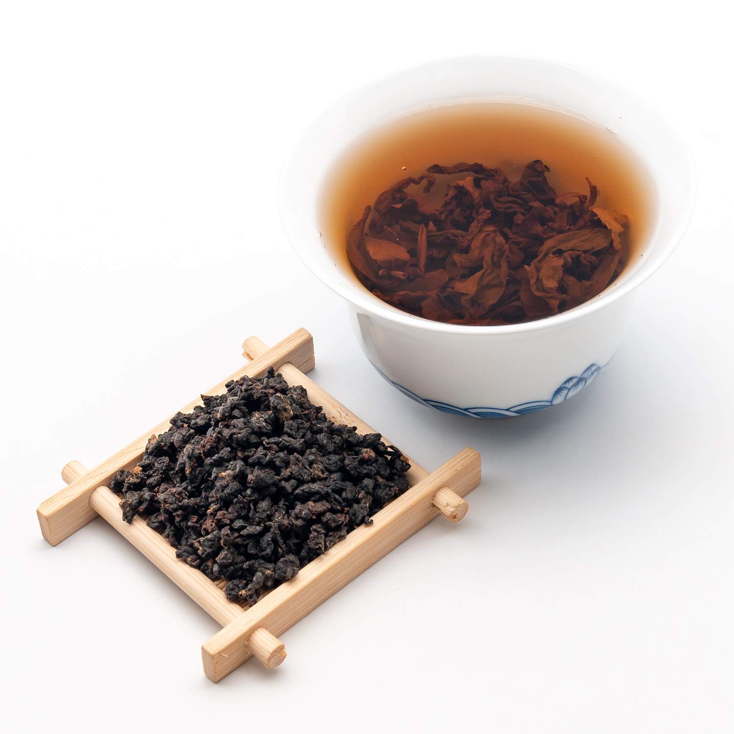 Premium Taiwan Gaba Oolong Tea Loose Leaf 500g/17.64oz - High Mountain Alishan Wulong Black Tea - Naturally Processed Organic Tea Leaves - Perfect for Relaxation, Stress Relief & Afternoon Tea Time