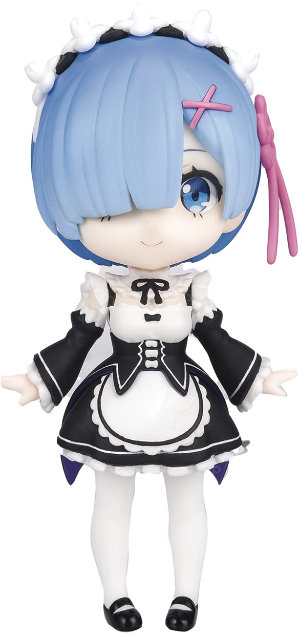 TAMASHII NATIONS Re:Zero Starting Life in Another World 2nd Season REM Bandai Spirits Figuarts Mini Anime Figure - Collectible Gift for Fans, Home & Office Display
