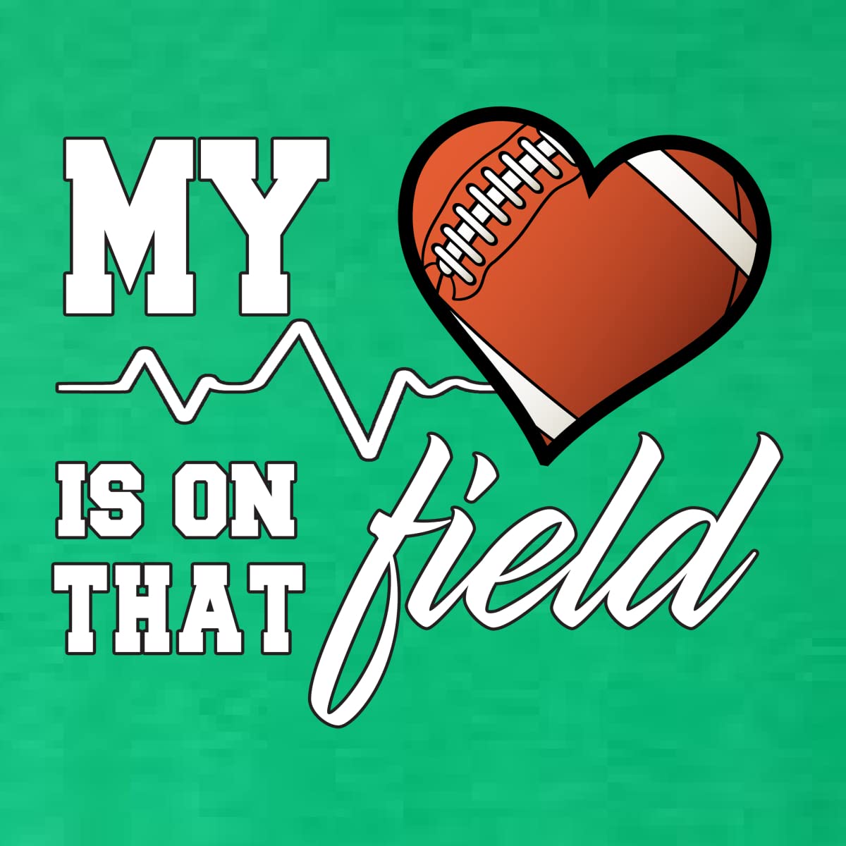 My Heart is On That Football Field Sports Tri-Blend Racerback Tank Top - Breathable Workout Shirt for Football Fans, Gym & Casual Wear