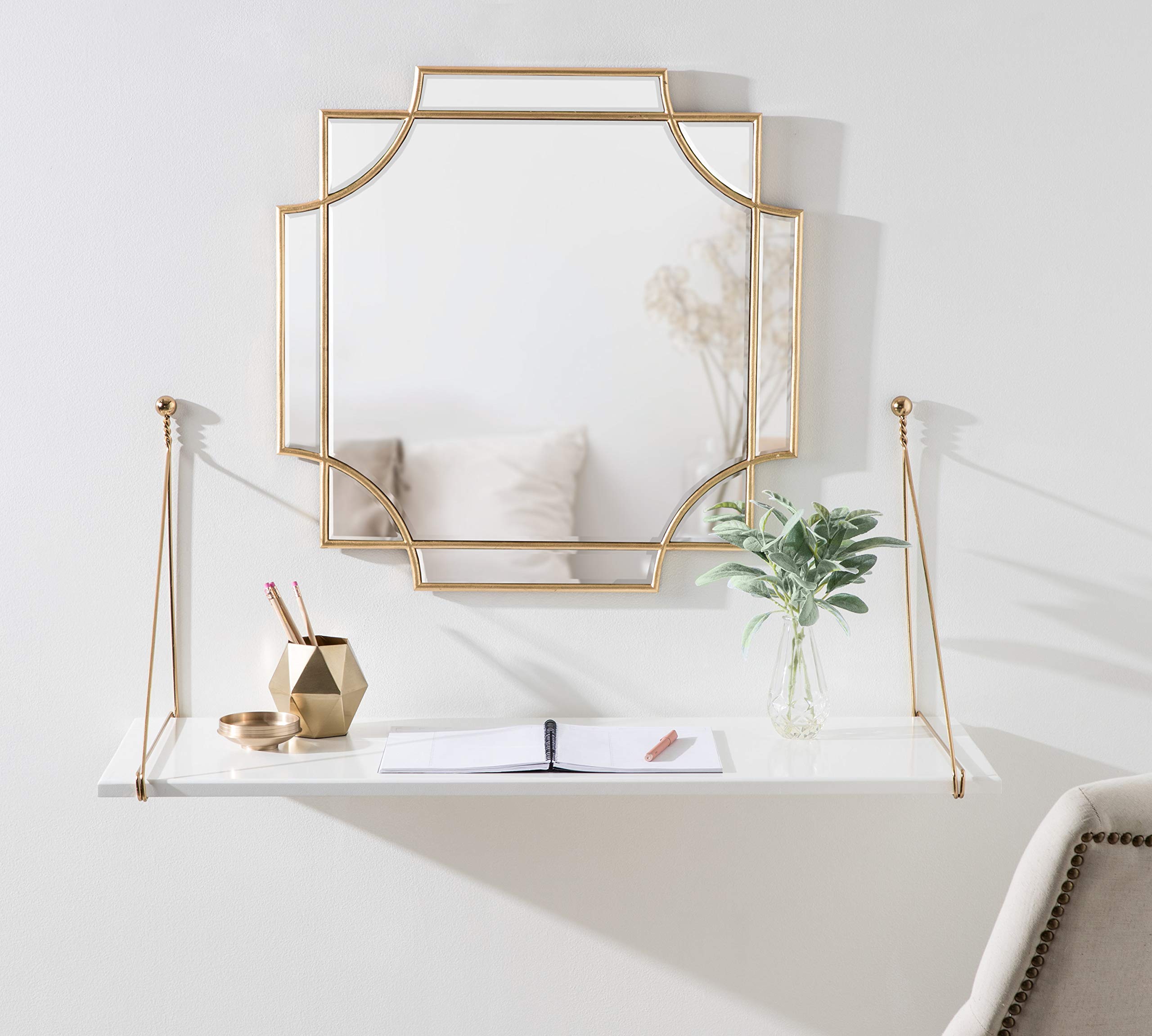 Kate & Laurel Vista Modern Floating Desk - 38