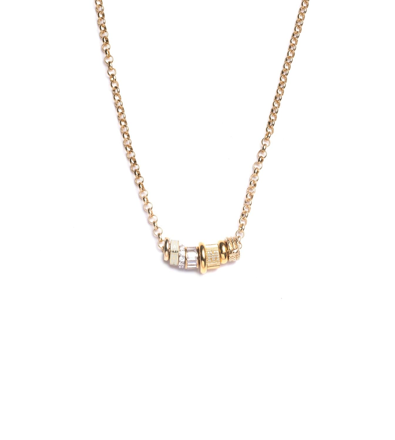 Amate Love Heartbeat Story Medium Belcher Chain Necklace - Romantic Gift for Her, Perfect for Anniversaries & Date Nights