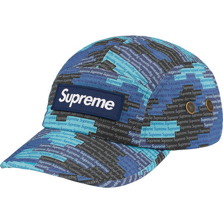Supreme Military Camp Cap - Blue Camo Adjustable Snapback Hat for Men & Women | Perfect for Outdoor Adventures, Streetwear Fashion & Hip-Hop Style