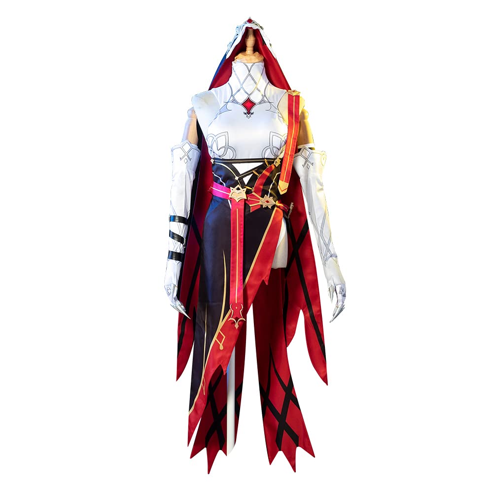Genshin Impact Rosaria Cosplay Costume Deluxe Full Set - Official Game Character Outfit for Women | Halloween, Anime Conventions & Themed Parties