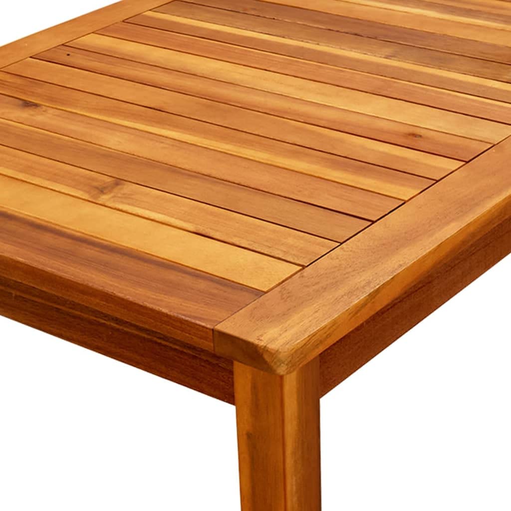 vidaXL Solid Acacia Wood Outdoor Coffee Table with Natural Oil Finish - 43.3
