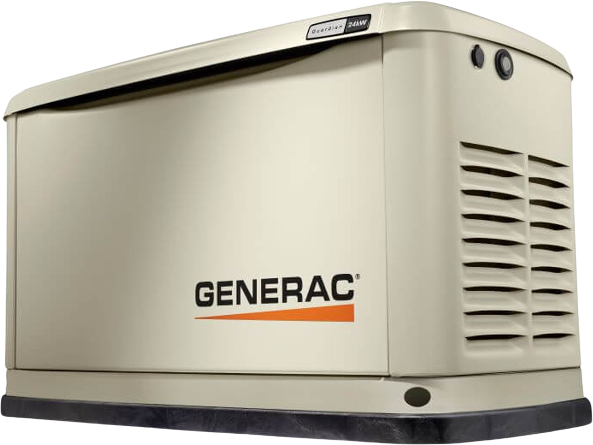 Generac 24kW Standby Guardian WiFi Generator - LP/NG Compatible (Model 72099) - Whole House Backup Power for Emergencies & Power Outages