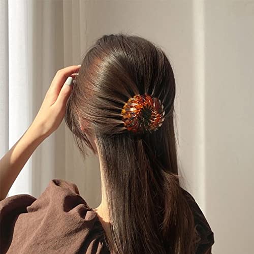 CHIROGRAPHY Fashion Women's Hair Claw Clips - Ponytail Holder, Bird Nest Hair Accessories for Women & Girls (Set of 3) - Perfect for Work, Parties & Everyday Styling